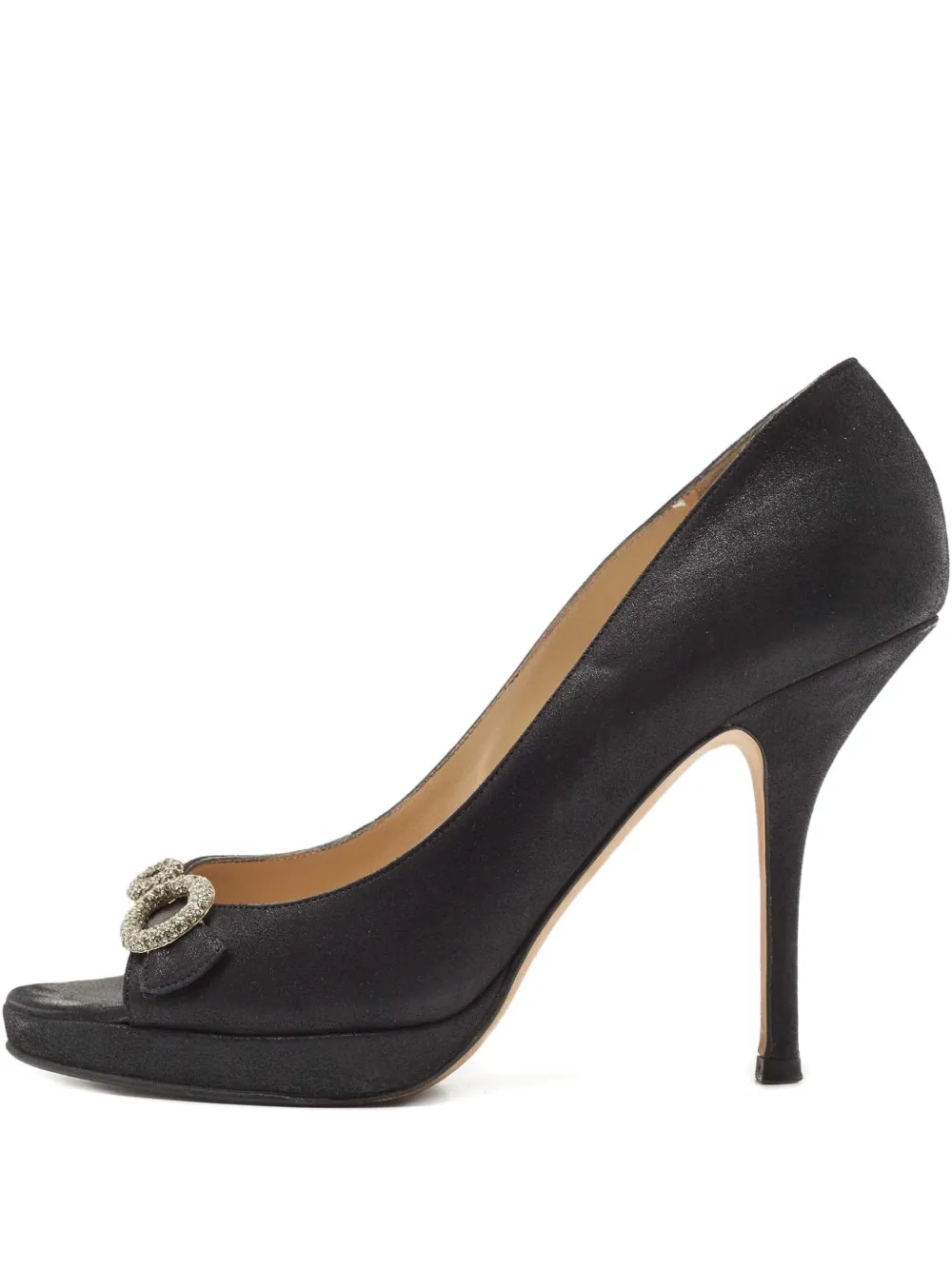Jimmy Choo Pre-Owned escarpins à bout ouvert 110 mm | noir | Image 1