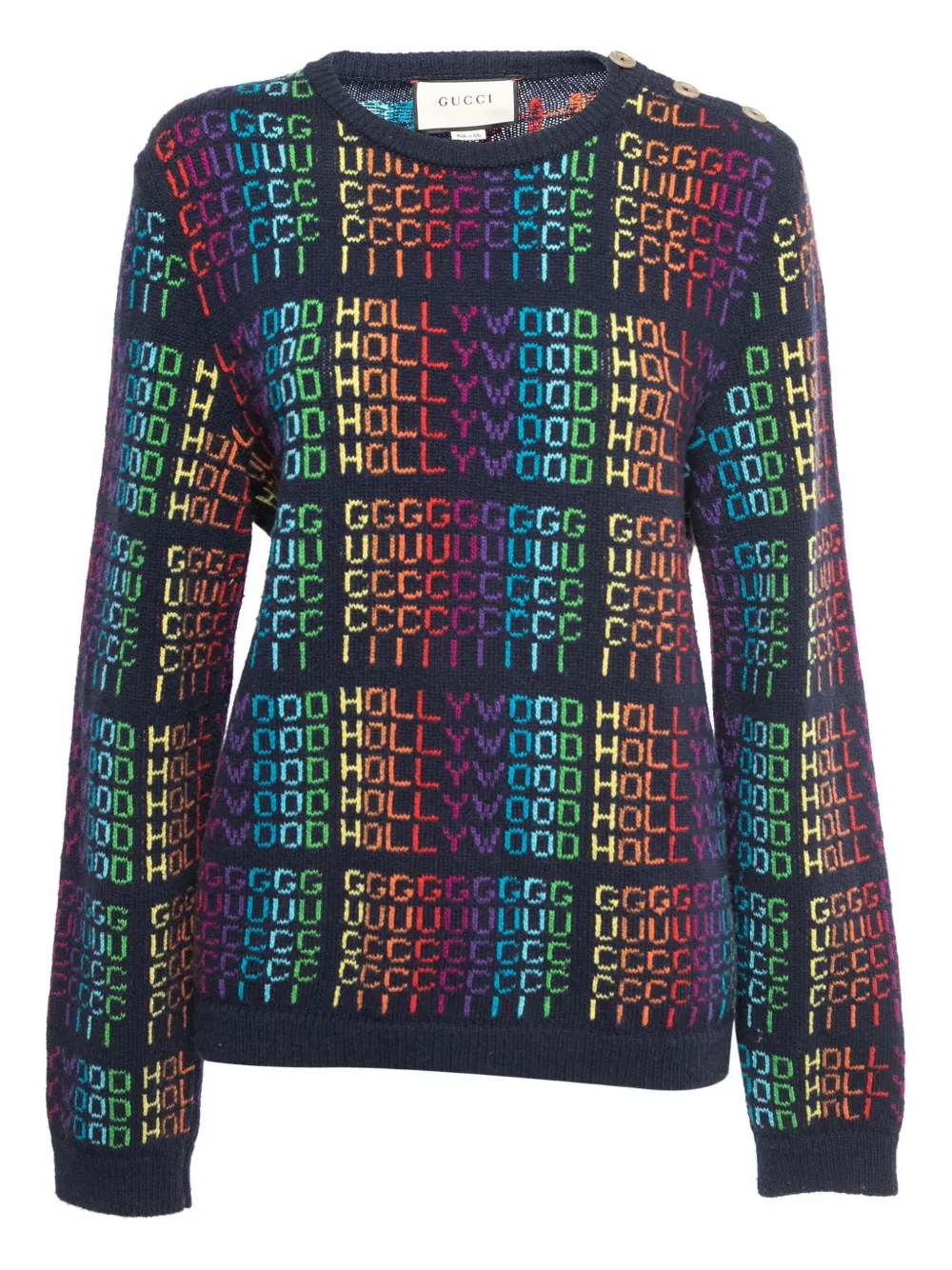 Gucci Pre-Owned Hollywood Rainbow セーター - ブルー Gucci Pre-Owned Hollywood Rainbow セーター - ブルー