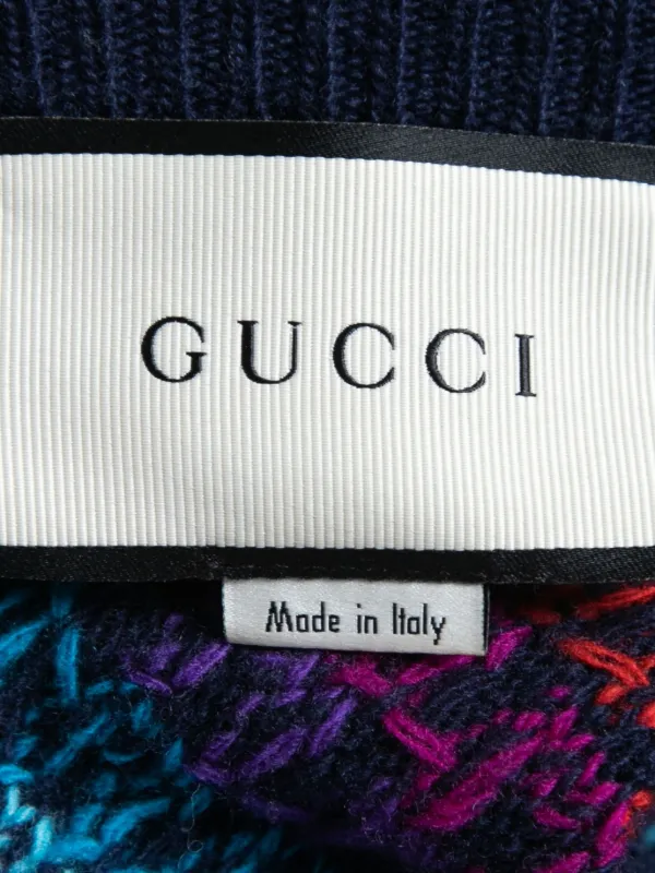 Gucci Pre-Owned Hollywood Rainbow Sweater | Blue | FARFETCH CA