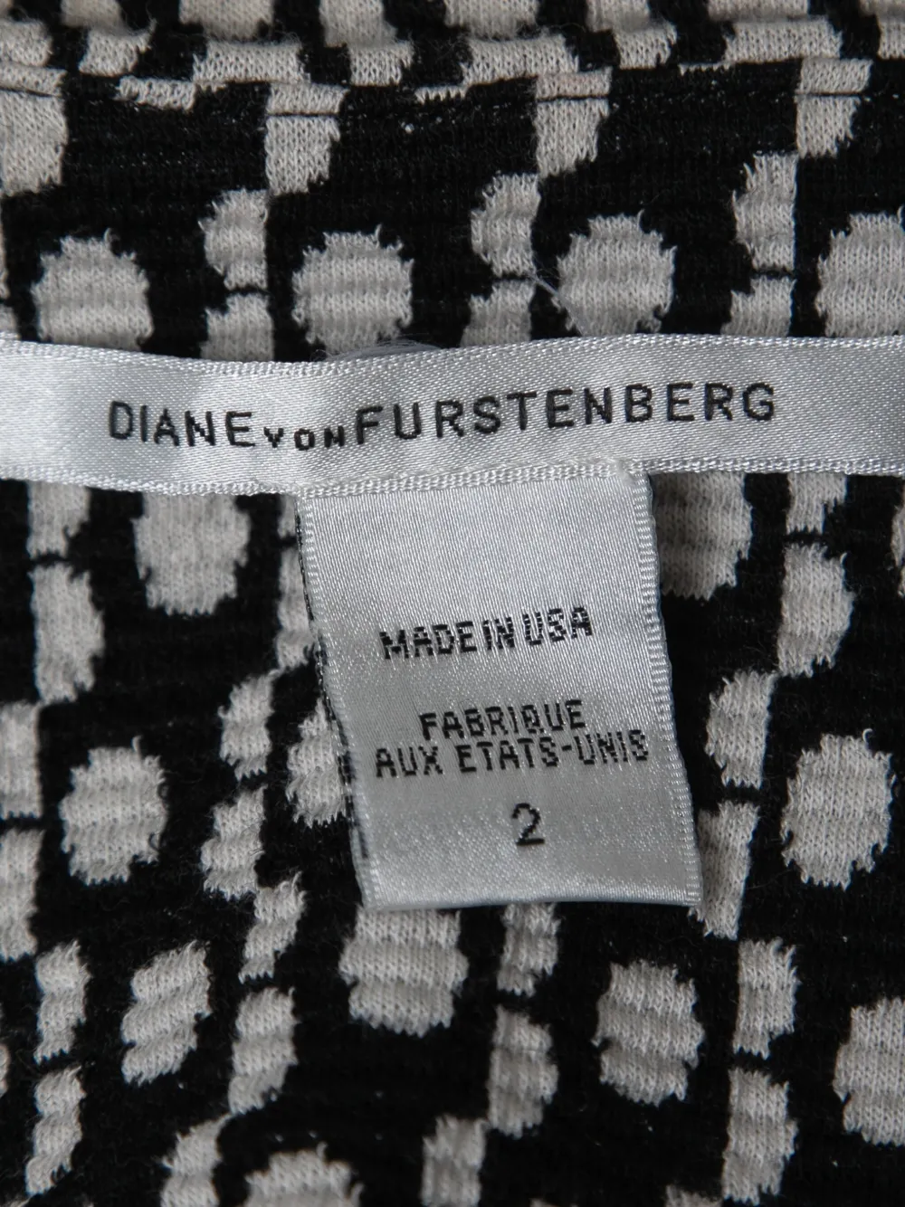 Pre-owned Diane Von Furstenberg Vintage Jacquard Mini Skirt In Black