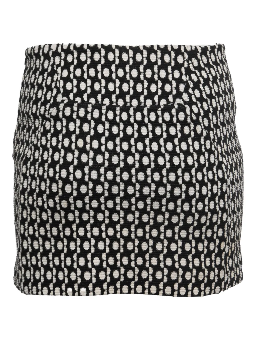 Diane Von Furstenberg Vintage Mini-rok met jacquard - Zwart