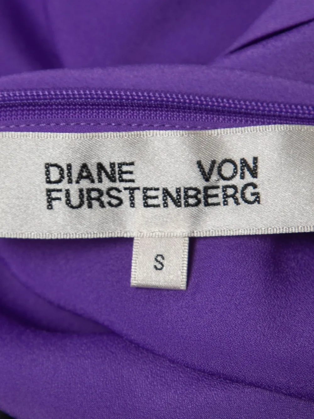Diane Von Furstenberg Vintage Asymmetrische jurk met print - Paars