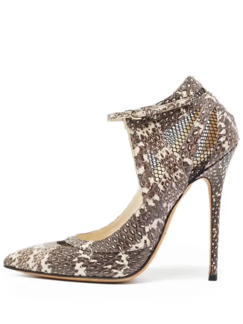 Brian Atwood snakeskin pumps
