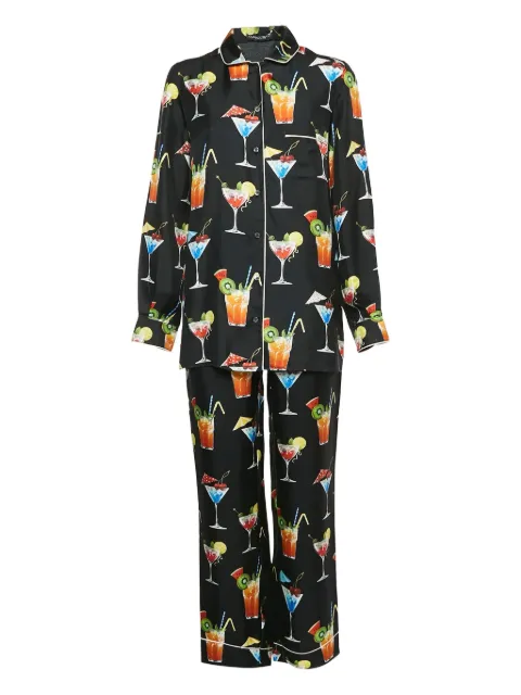 Dolce & Gabbana Pre-Owned 17 cocktail-print silk suit