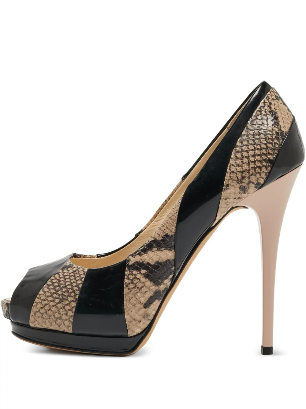 Giuseppe Zanotti Vintage Pumps mit Prägung 120mm - Schwarz