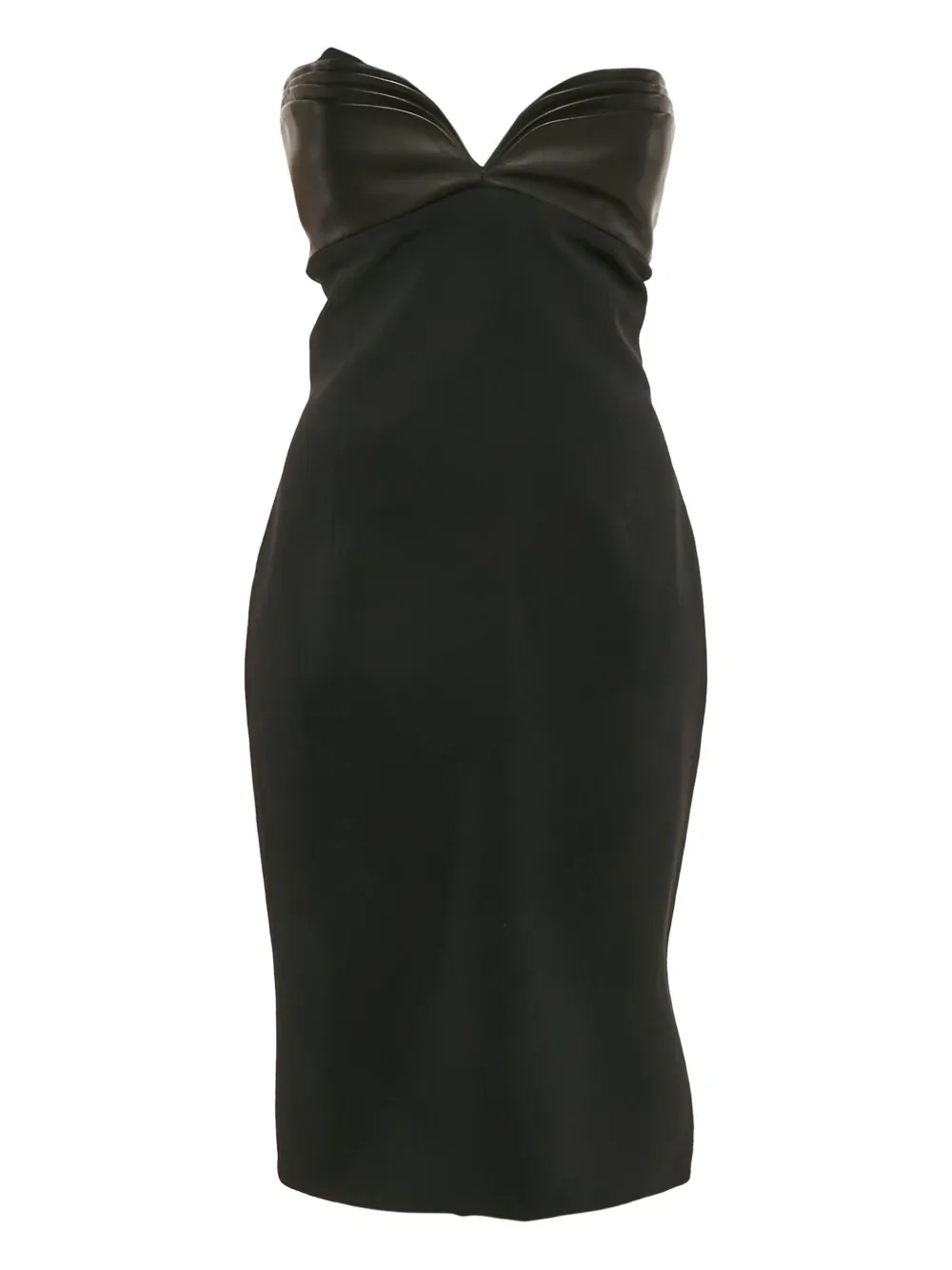 Brandon Maxwell panelled midi dress | Black | Image 1