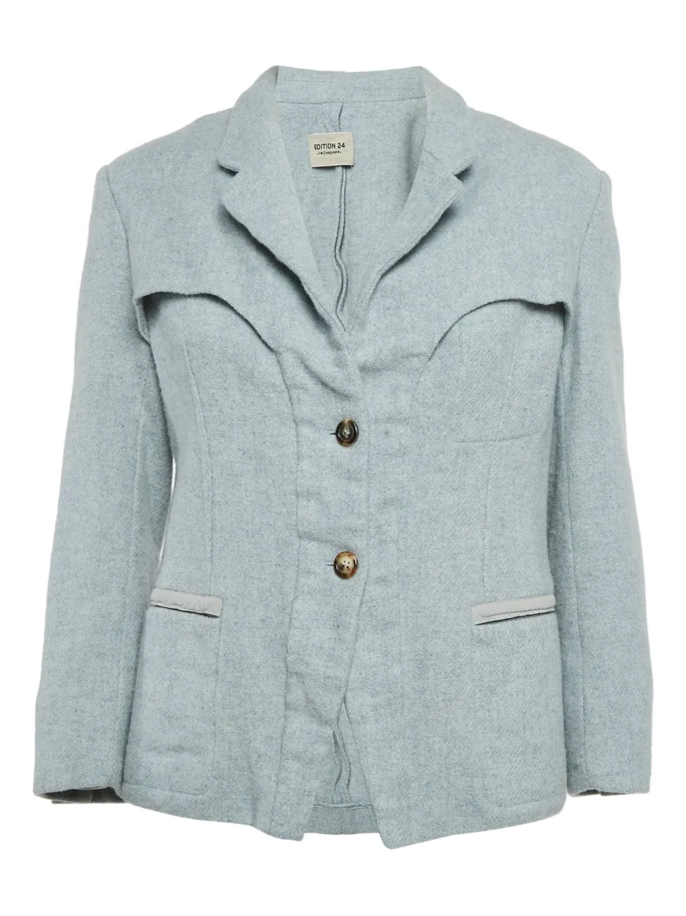 Saint Laurent Pre-Owned single-breasted wool jacket | Grey | Image 1