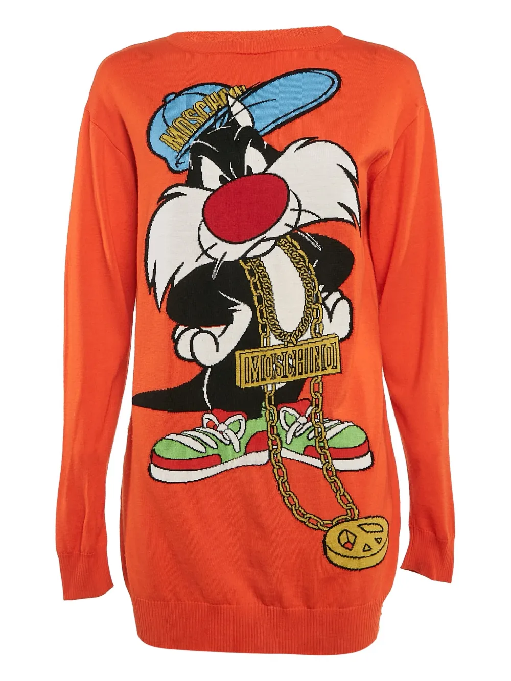 Pre-owned Moschino X Looney Tunes Sweater In Orange