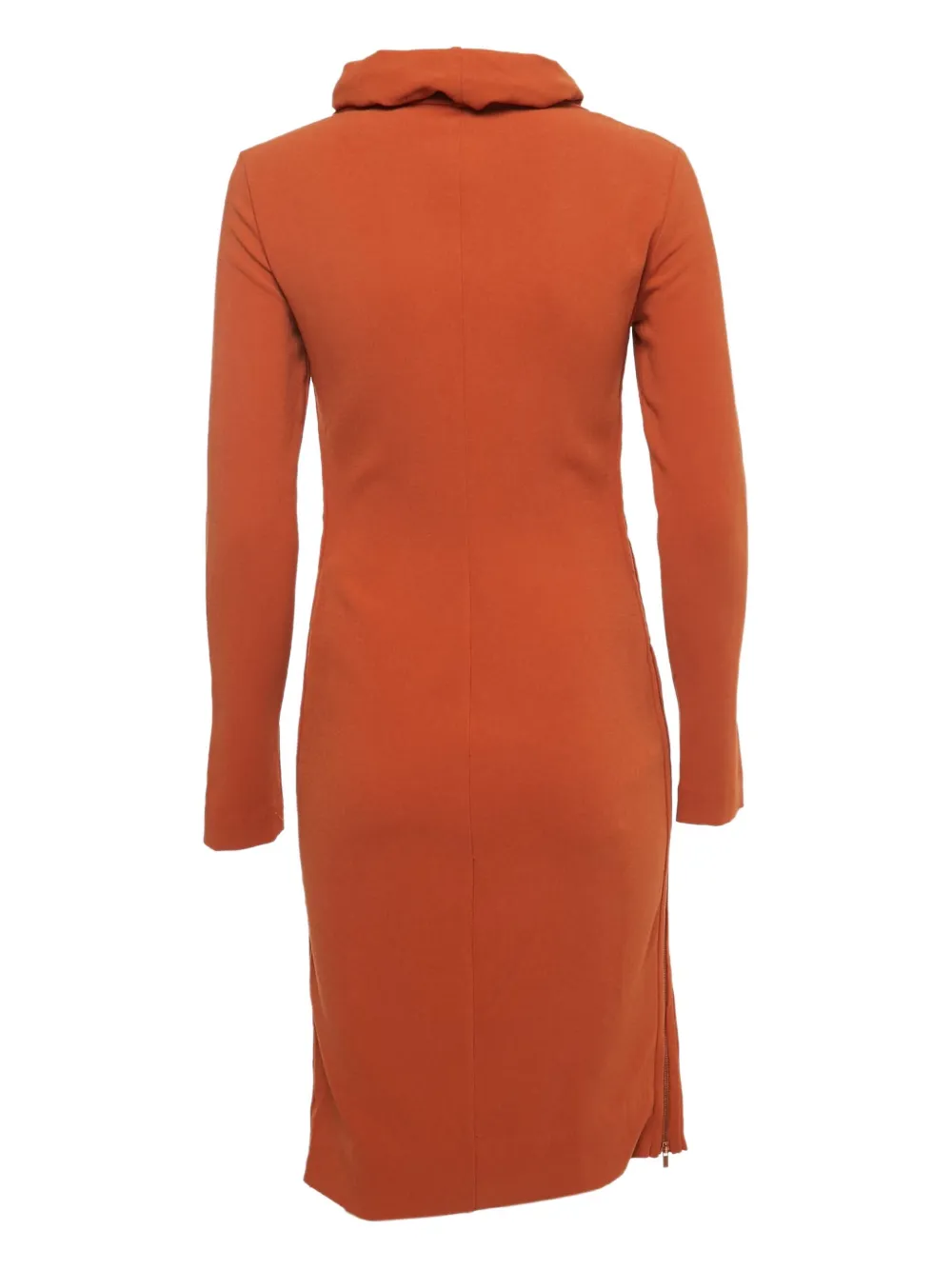 Diane Von Furstenberg Vintage Mini-jurk met col - Bruin
