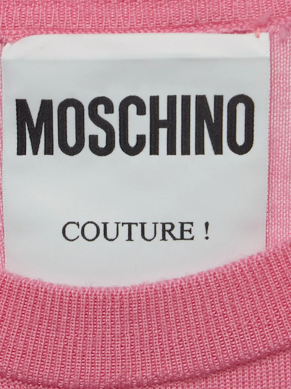 Pre-owned Moschino Pony Cotton Dress In Pink