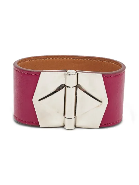 Hermès Pre-Owned Berenice Cuir leather buckle bracelet