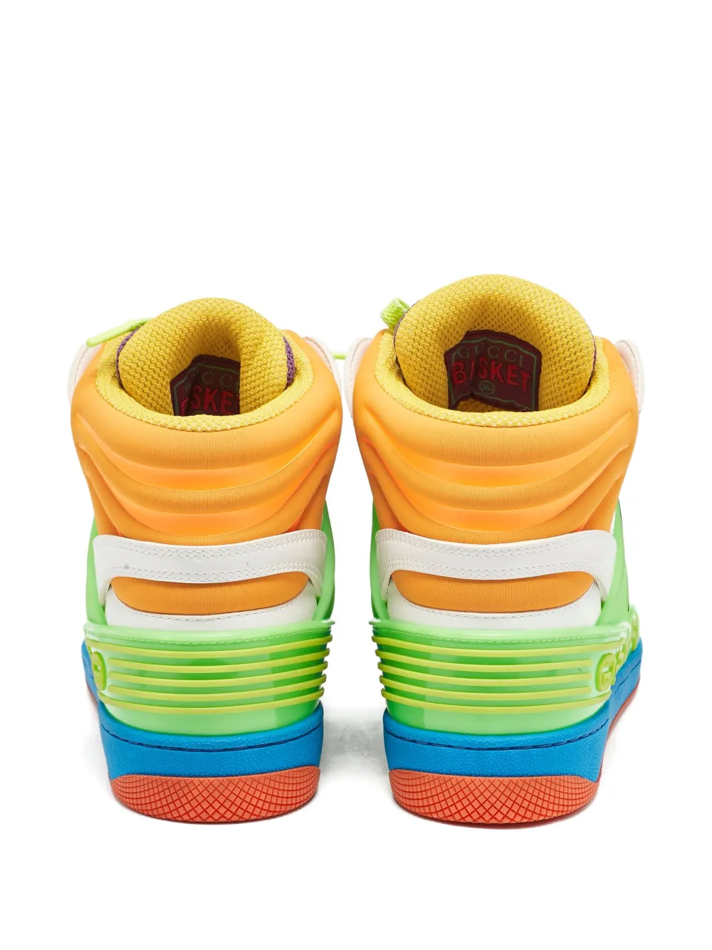 Gucci Pre-Owned Basket leren sneakers - Wit