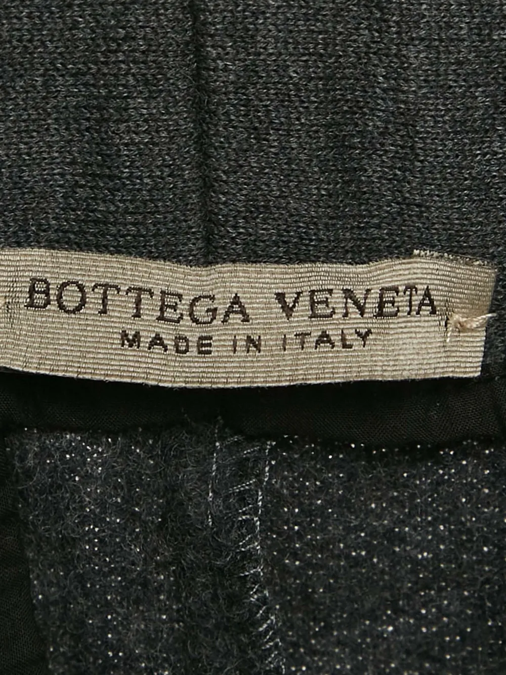 Pre-owned Bottega Veneta Knitted Zip-pocket Trousers In Black