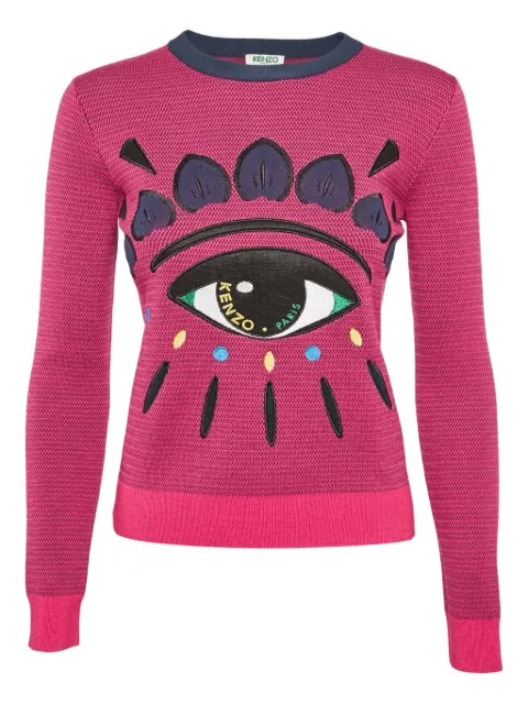 Kenzo Pre-Owned suéter tejido con detalle de ojo