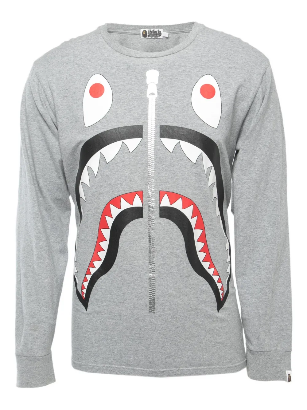 A BATHING APE® printed long-sleeve T-shirt | Grey | Image 1