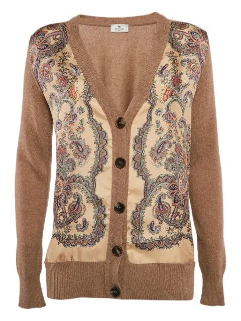 Etro Pre-Owned paisley-print panelled cardigan