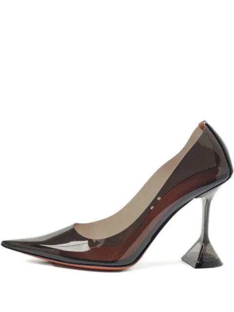Amina Muaddi 100mm Ami sculpted-heel pumps