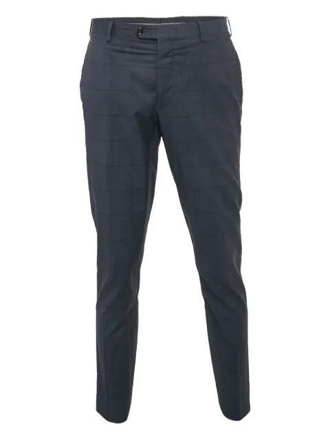 Giorgio Armani Pre-Owned check-pattern straight-leg trousers