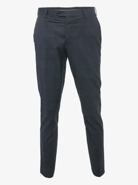 Giorgio Armani Pre-Owned check-pattern straight-leg trousers