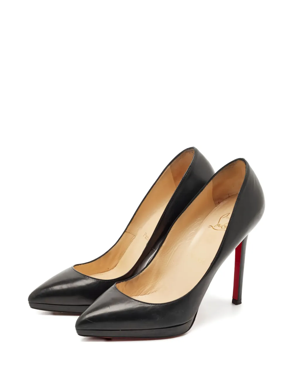 Christian Louboutin Pre-Owned 115 mm Pigalle Plato pumps - Zwart