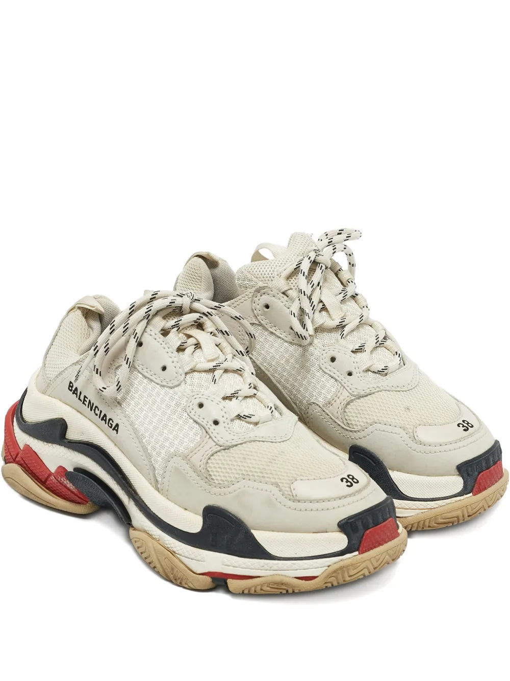 Balenciaga Pre-Owned Triple S Sneakers - Nude