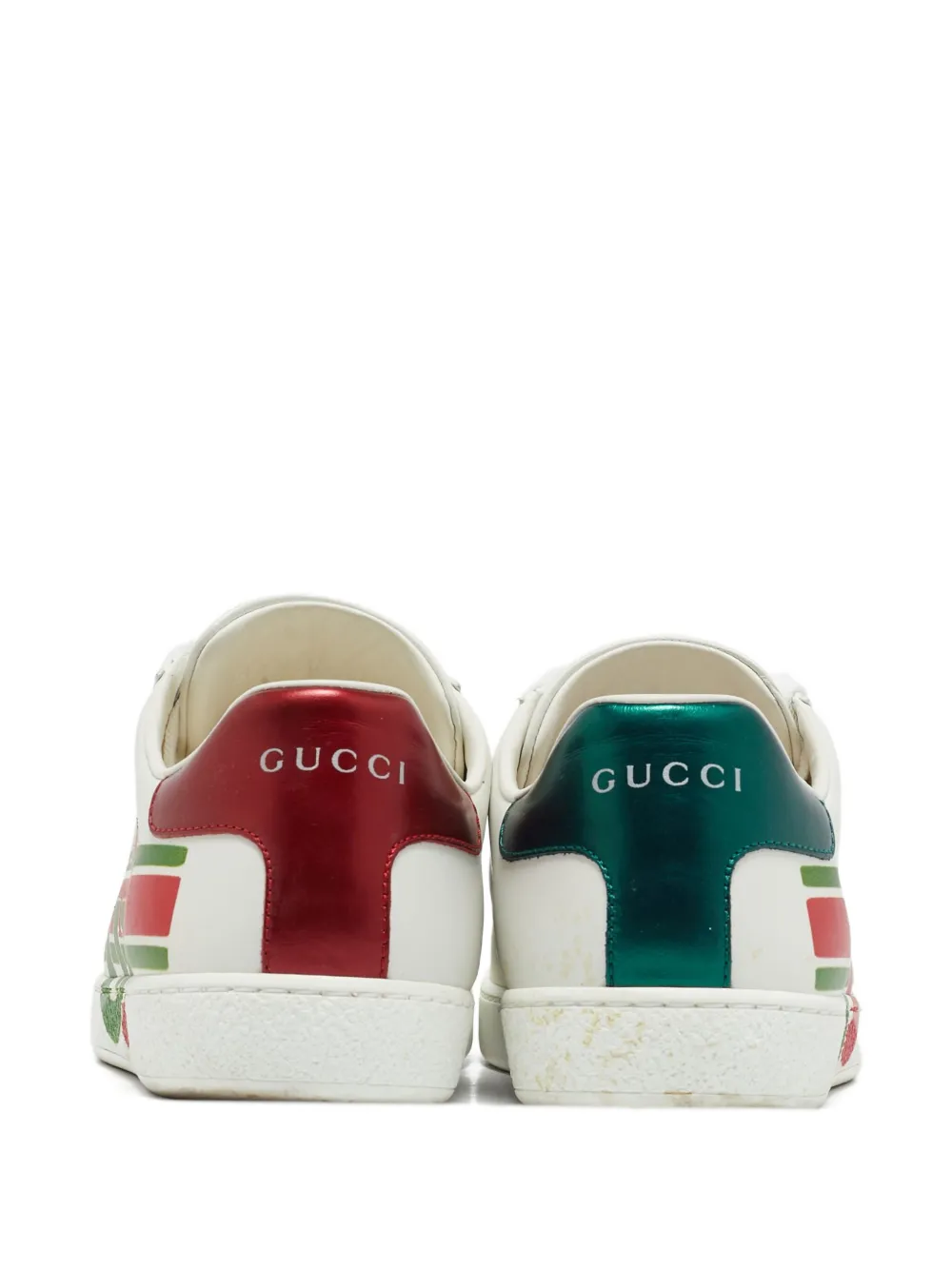 Gucci Pre-Owned Ace leren sneakers met GG-logo - Wit