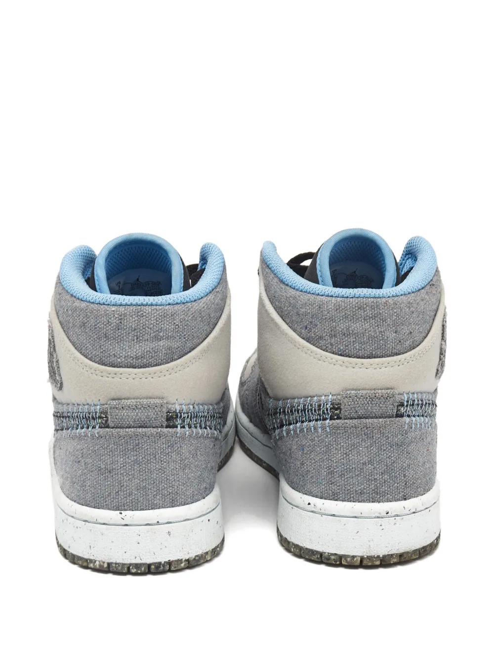 Pre-owned Jordan Air  1 Mid Sneakers In Gray