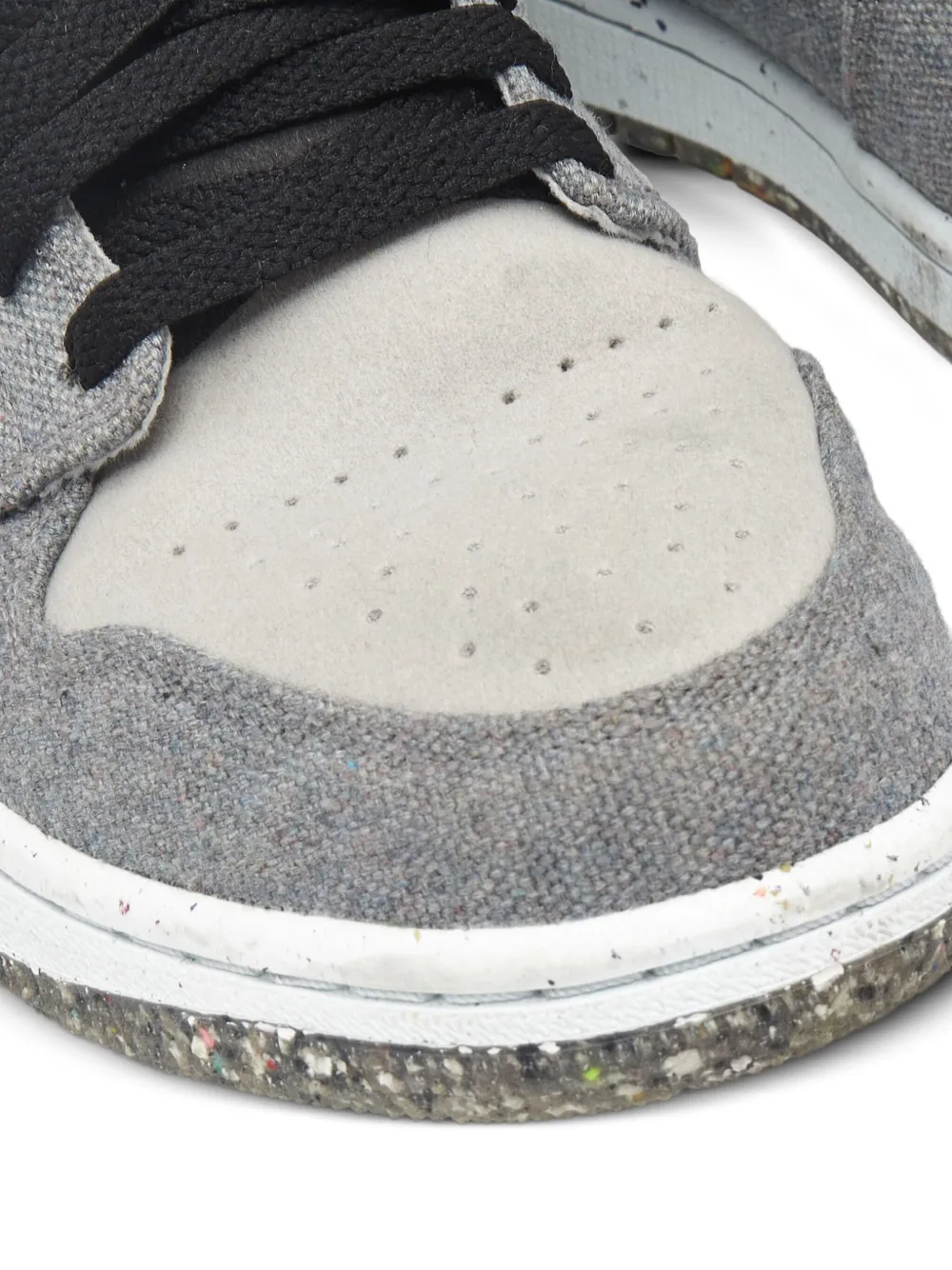 Pre-owned Jordan Air  1 Mid Sneakers In Gray