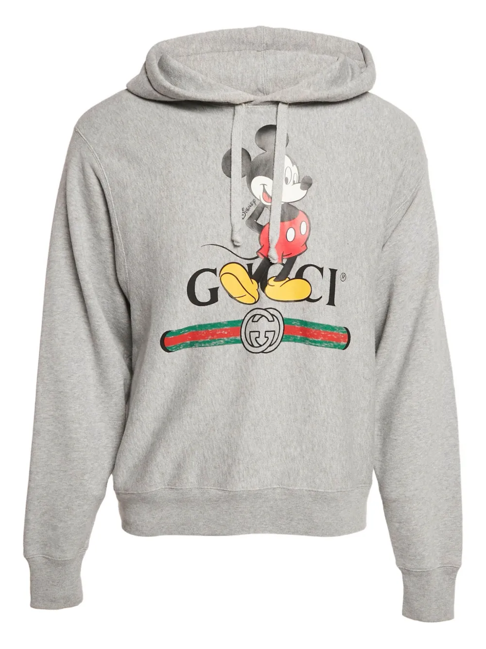 Gucci Pre-Owned 2024 Mickey Mouse-print cotton sweatshirt | Grey | Image 1
