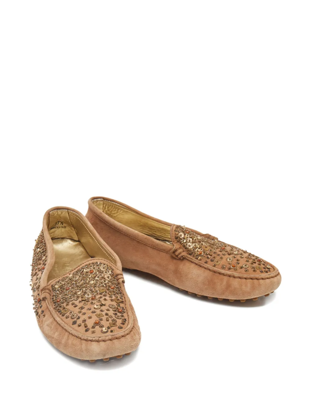 Tod's Vintage Suède loafers - Bruin