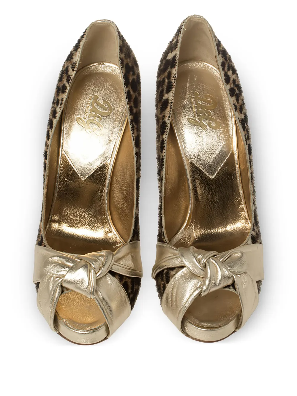 Dolce & Gabbana Pre-Owned 2024 pumps met geknoopt detail - Bruin