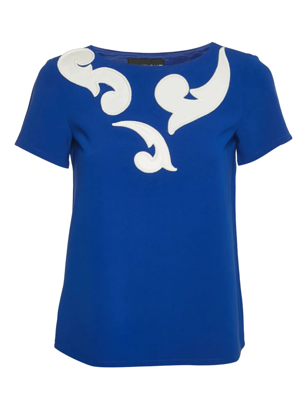 Moschino Pre-Owned pre-owned embellished crepe top | Blue | Image 1