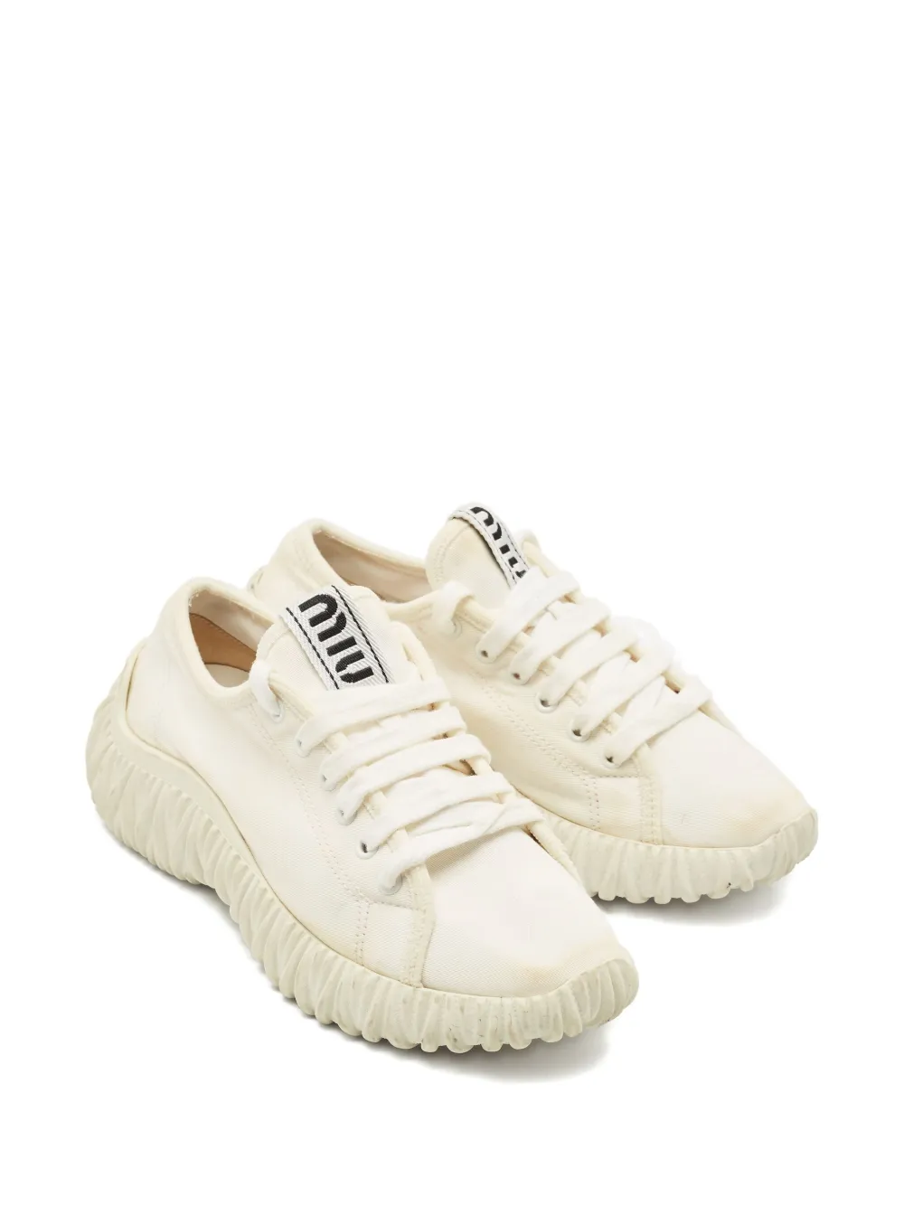 Miu Miu Pre-Owned tenis con agujetas | Image 2