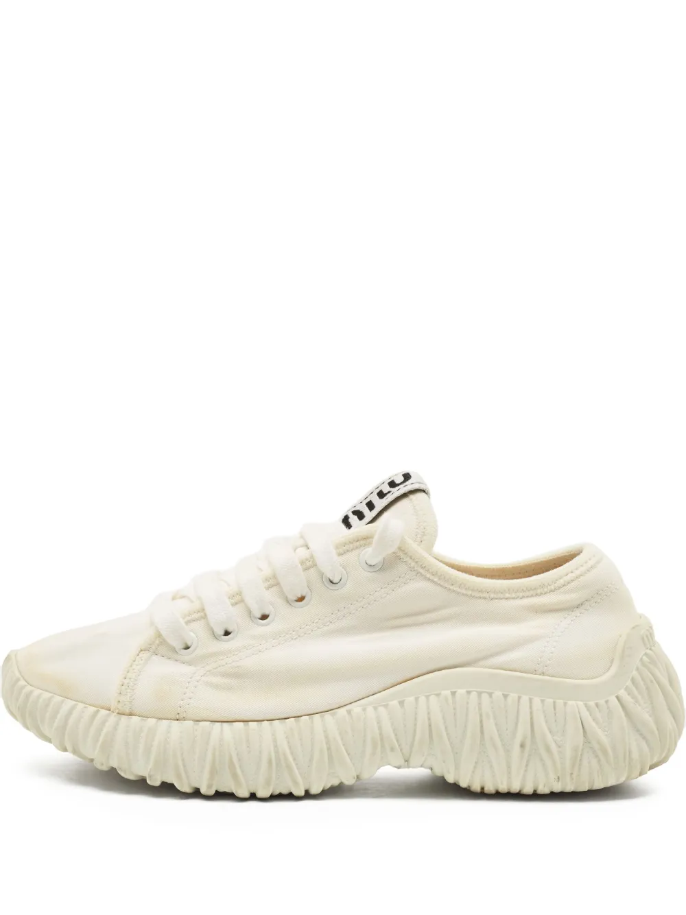 Miu Miu Pre-Owned tenis con agujetas | blanco | Image 1