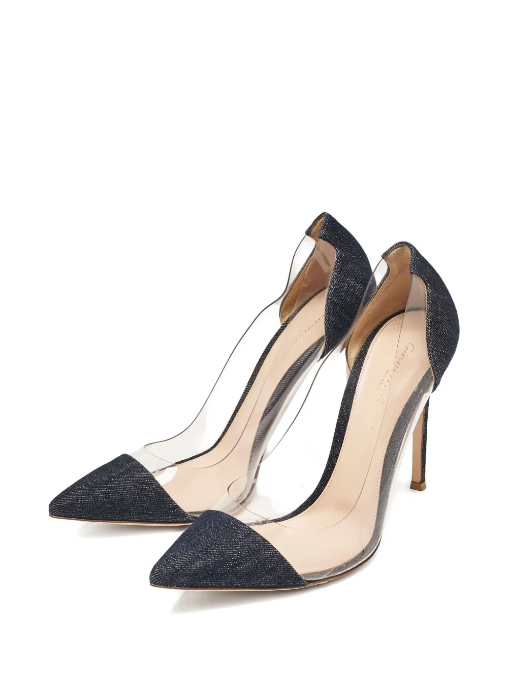Gianvito Rossi 110 mm Plexi pumps - Blauw