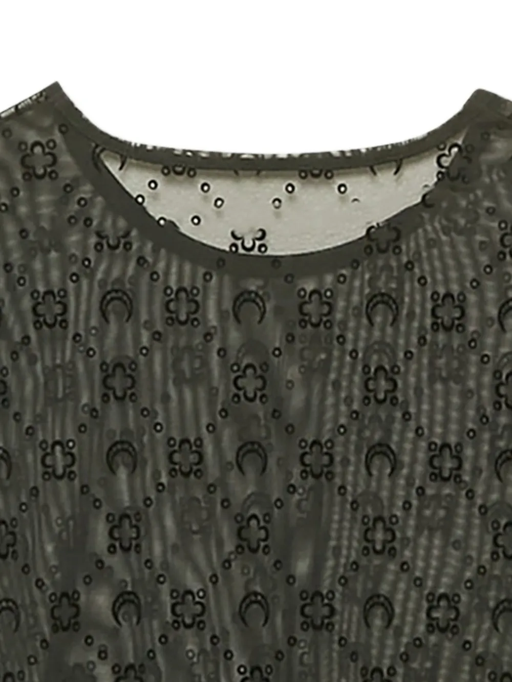 Marine Serre mesh jacquard long-sleeve top | Image 2