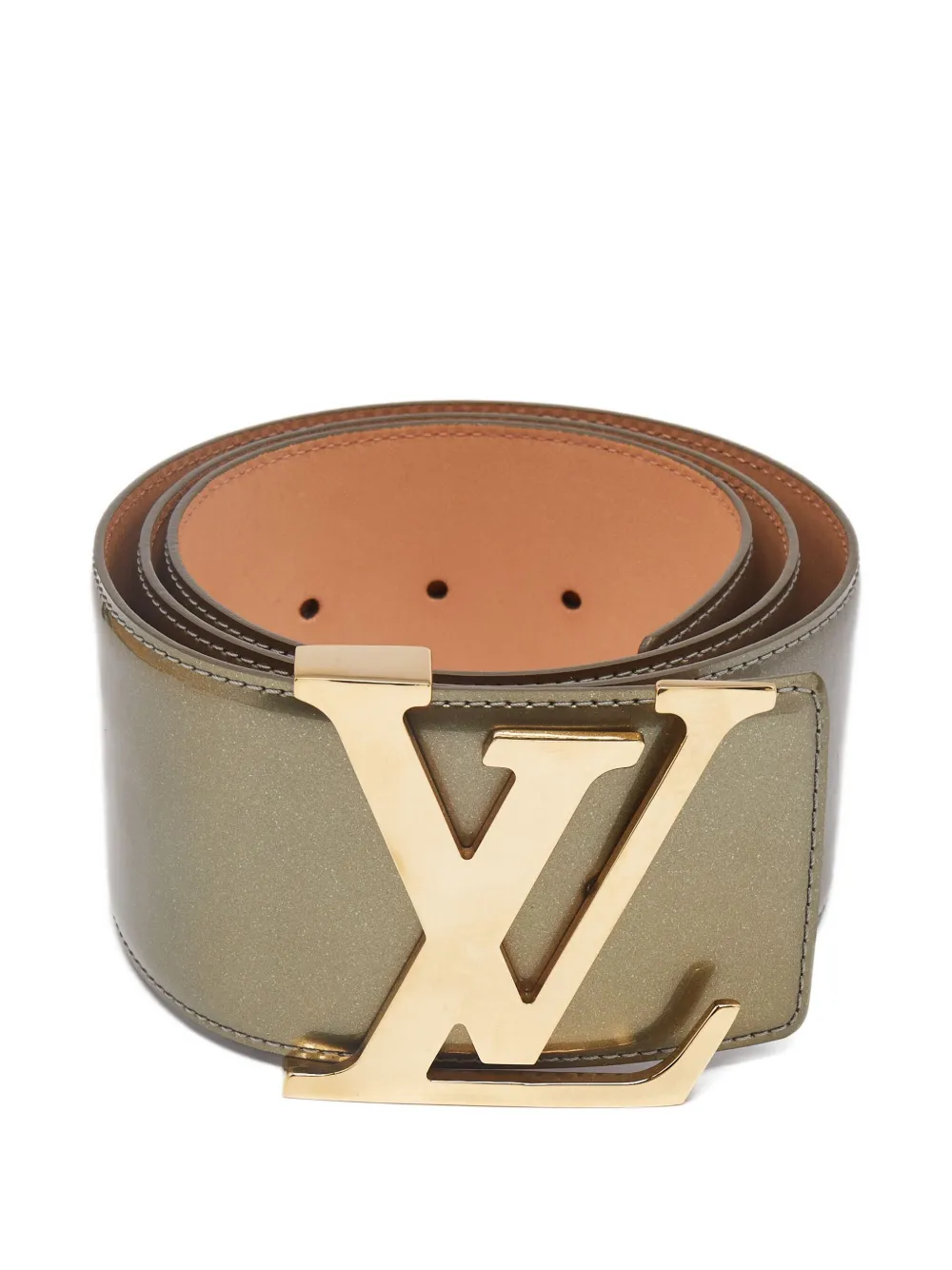 Louis Vuitton Pre-Owned logo-buckle belt | Green | Image 1