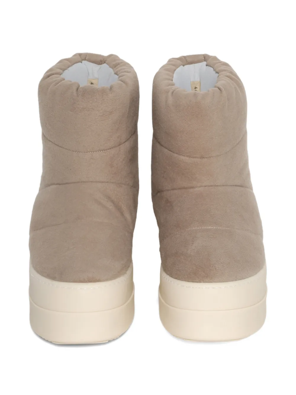 Rick Owens Drkshdw Padded Mega Bumper Low Boots In Neutral
