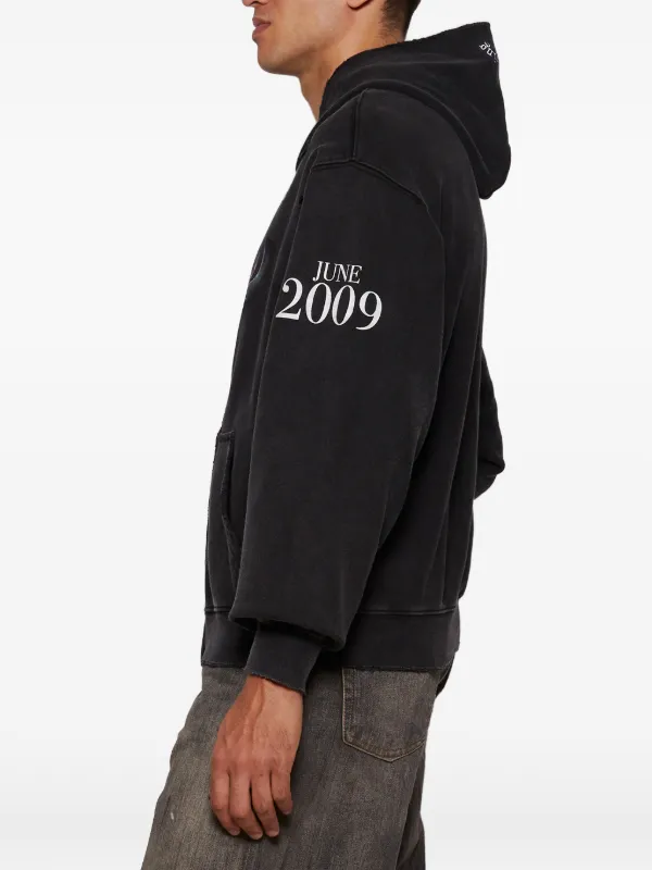 Praying Destroyed Financial Crisis Destroyed Hoodie | Black | FARFETCH