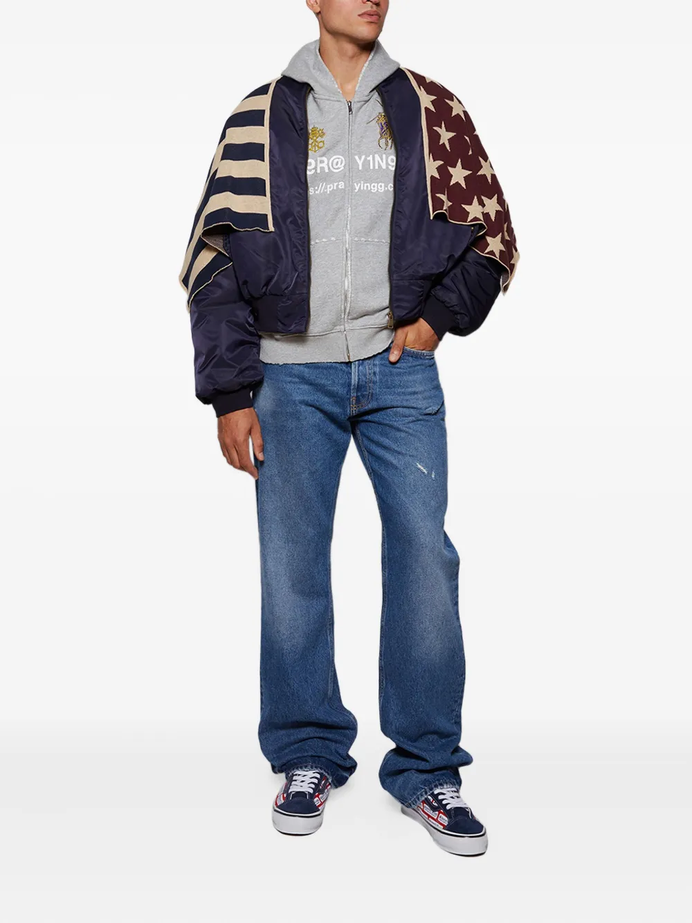 Praying Hoodie Destroyed Symbolic | Hoodies | Image 2