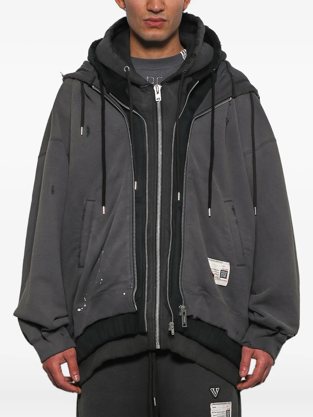 Miharayasuhiro Hoodie Im Layering-look In Multi