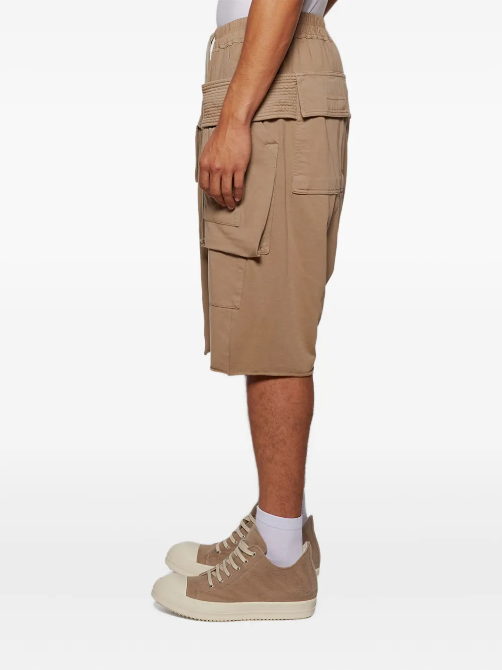 Rick Owens Drkshdw Cargo-pocket Shorts In Brown