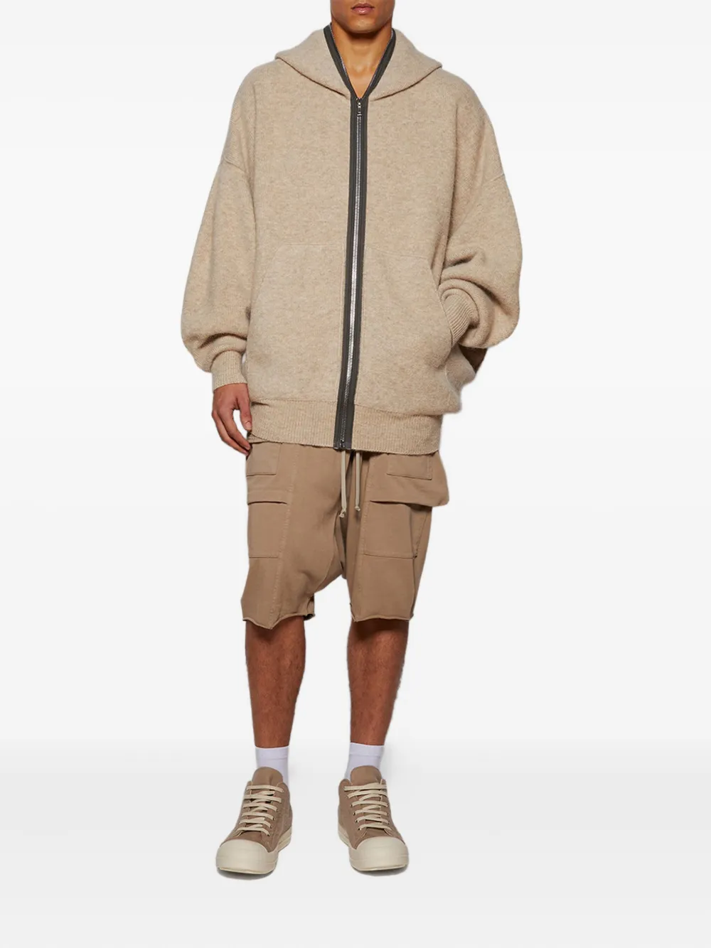 Rick Owens DRKSHDW Shorts met cargo zak - Beige