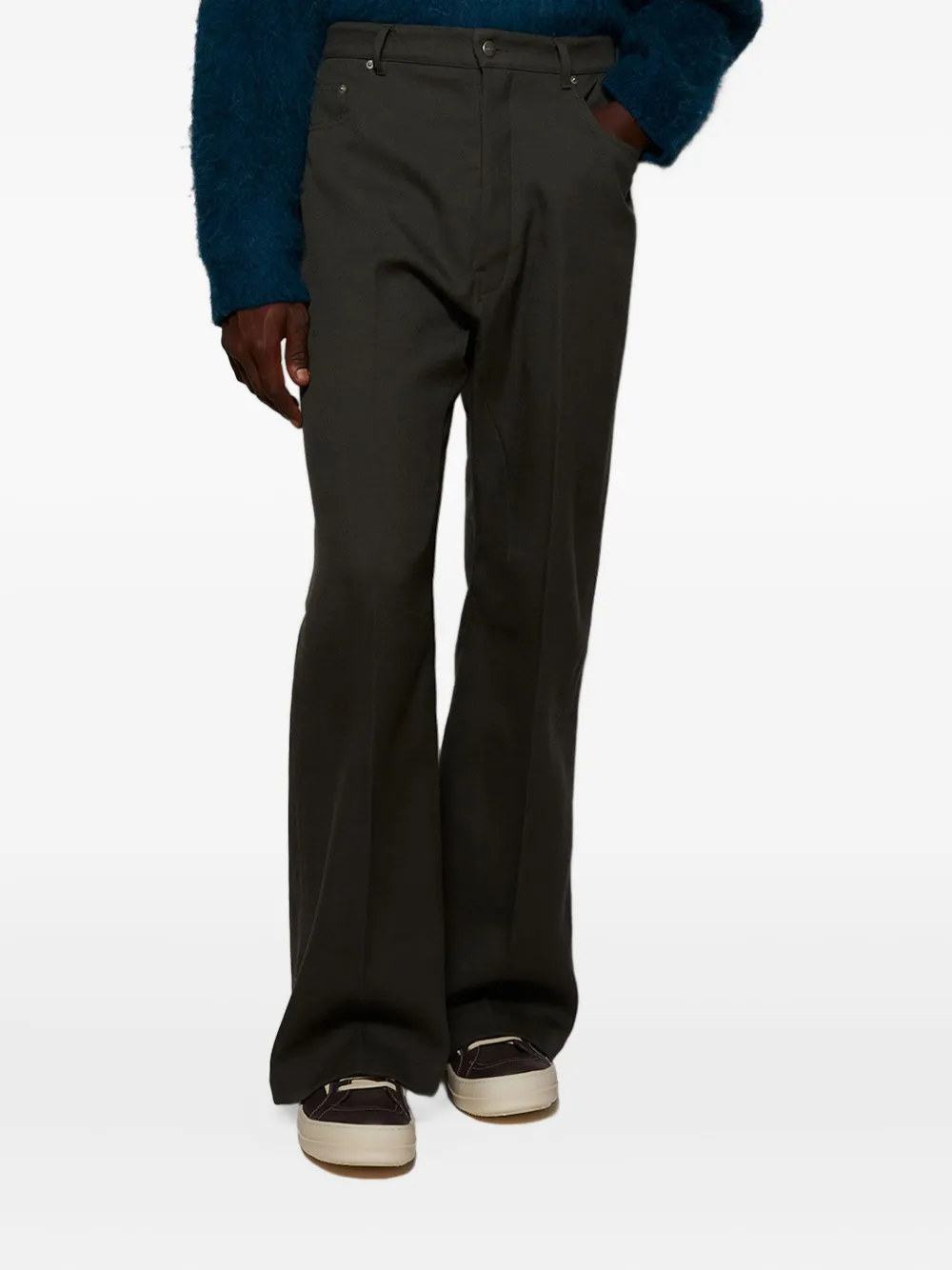 Rick Owens Cotton Trousers In Multi