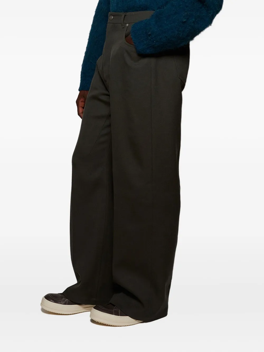 Rick Owens Cotton Trousers In Multi