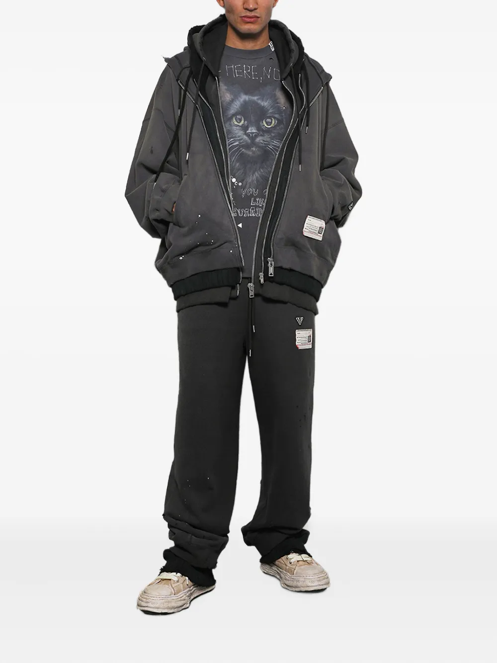Maison MIHARA YASUHIRO distressed track pants | Sweatpants | Image 2