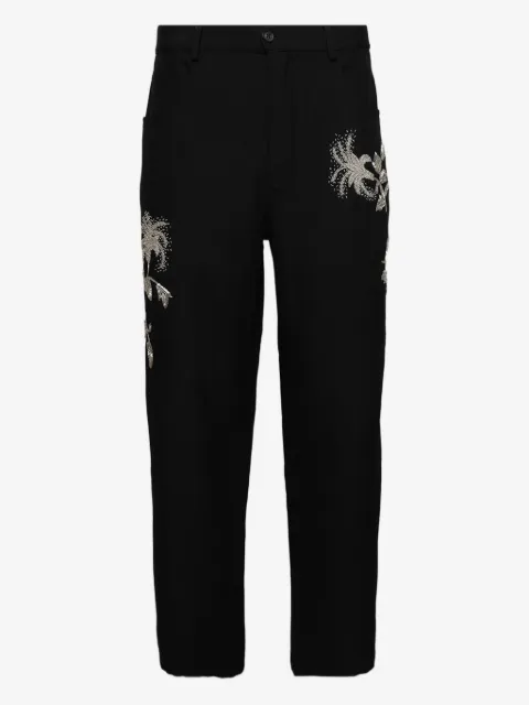 BLUEMARBLE pantalones con bordado en cuentas