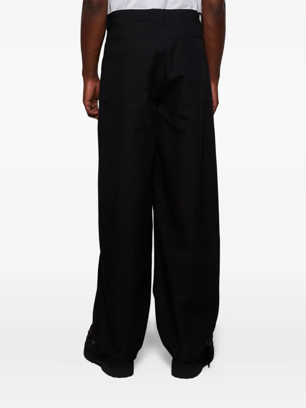 Bluemarble Bead-embroidered Trousers In Black