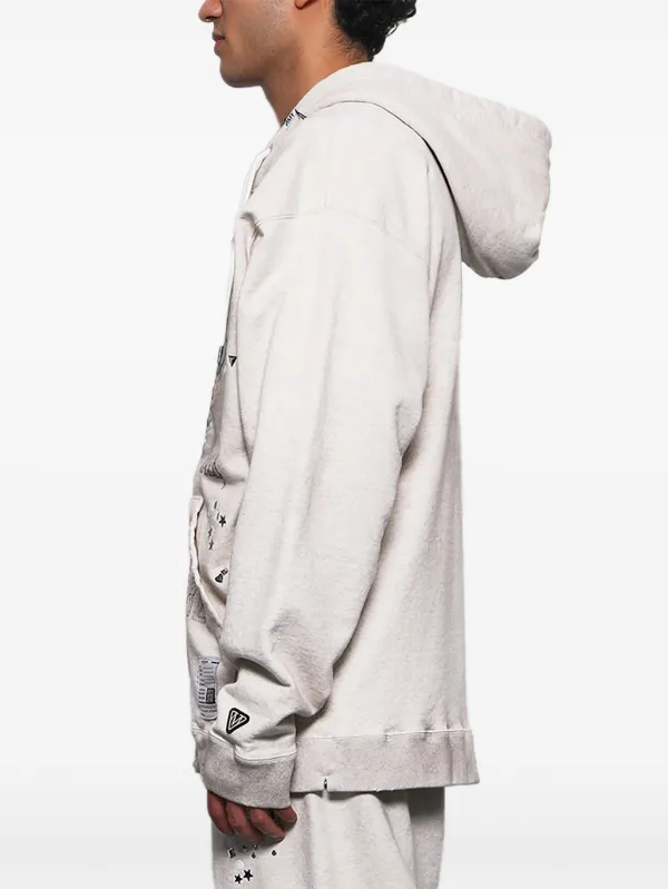 Maison MIHARA YASUHIRO Embellished Hoodie | White | FARFETCH