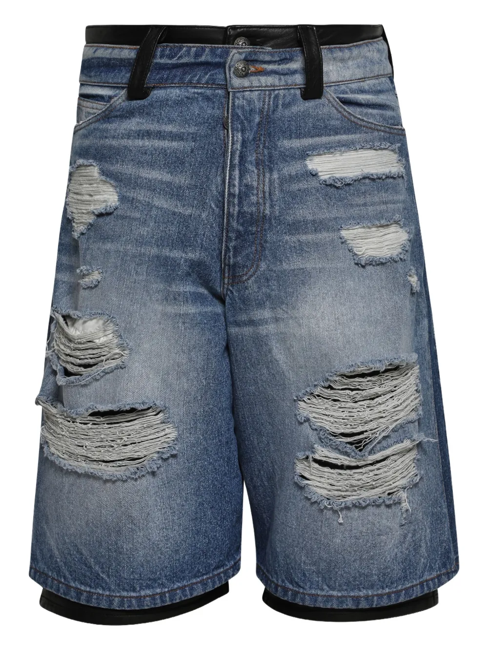 EARTHLING VIP Stacked denim shorts | Blue | Image 1